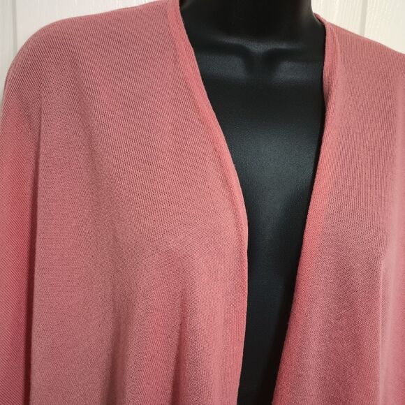BERYTOS Kimono Wrap Cardigan One Bat Wing  Sleeve Peach Color One Size - Picture 2 of 5